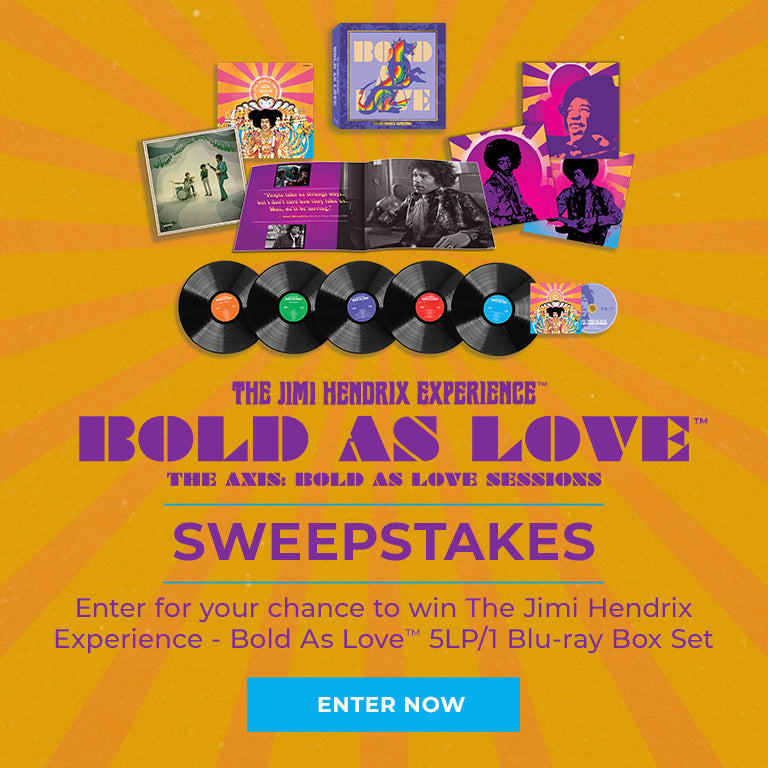 Sweepstakes - Enter for your chance to win The Jimi Hendrix Experience Bold As Love 5LP/1 Blu-Ray Box Set. Enter now.