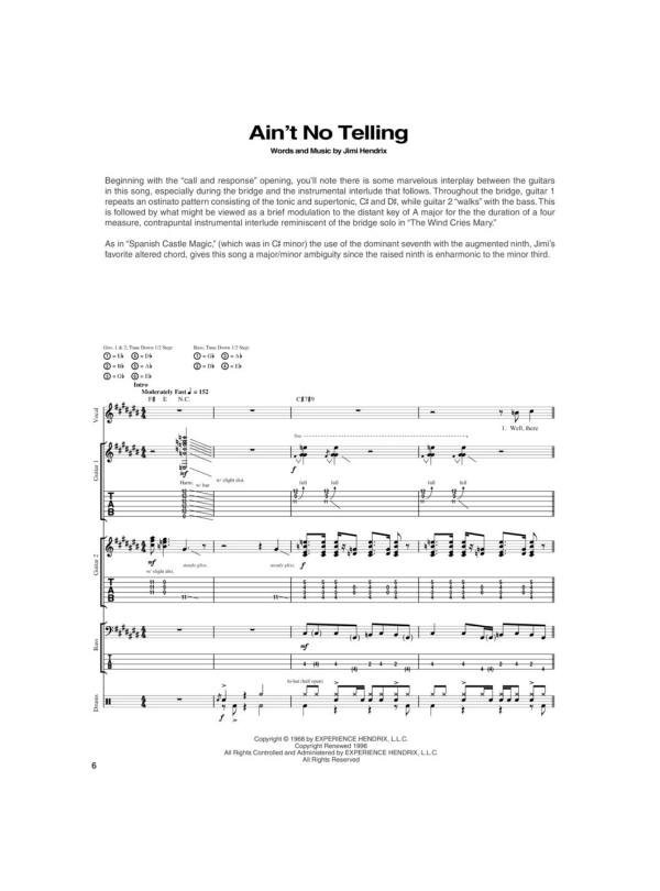 Jimi Hendrix: The Complete Scores