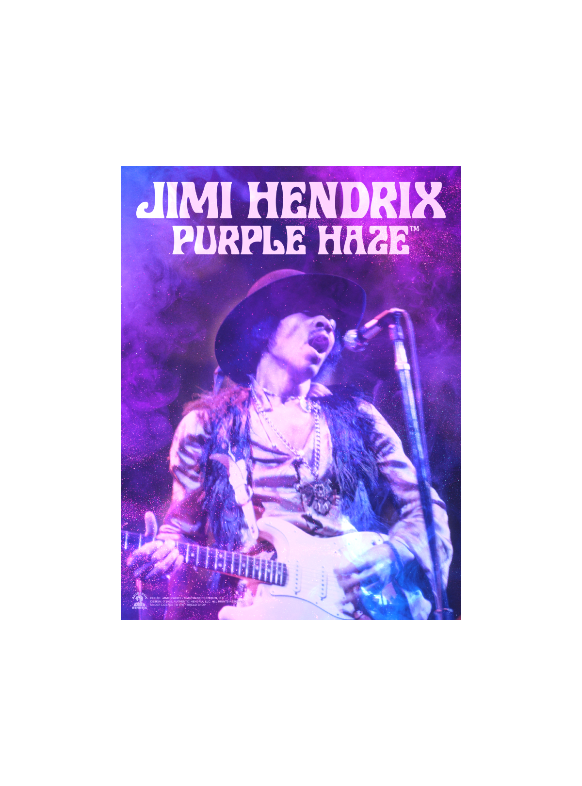 Purple Haze Cosmic Poster – Authentic Hendrix