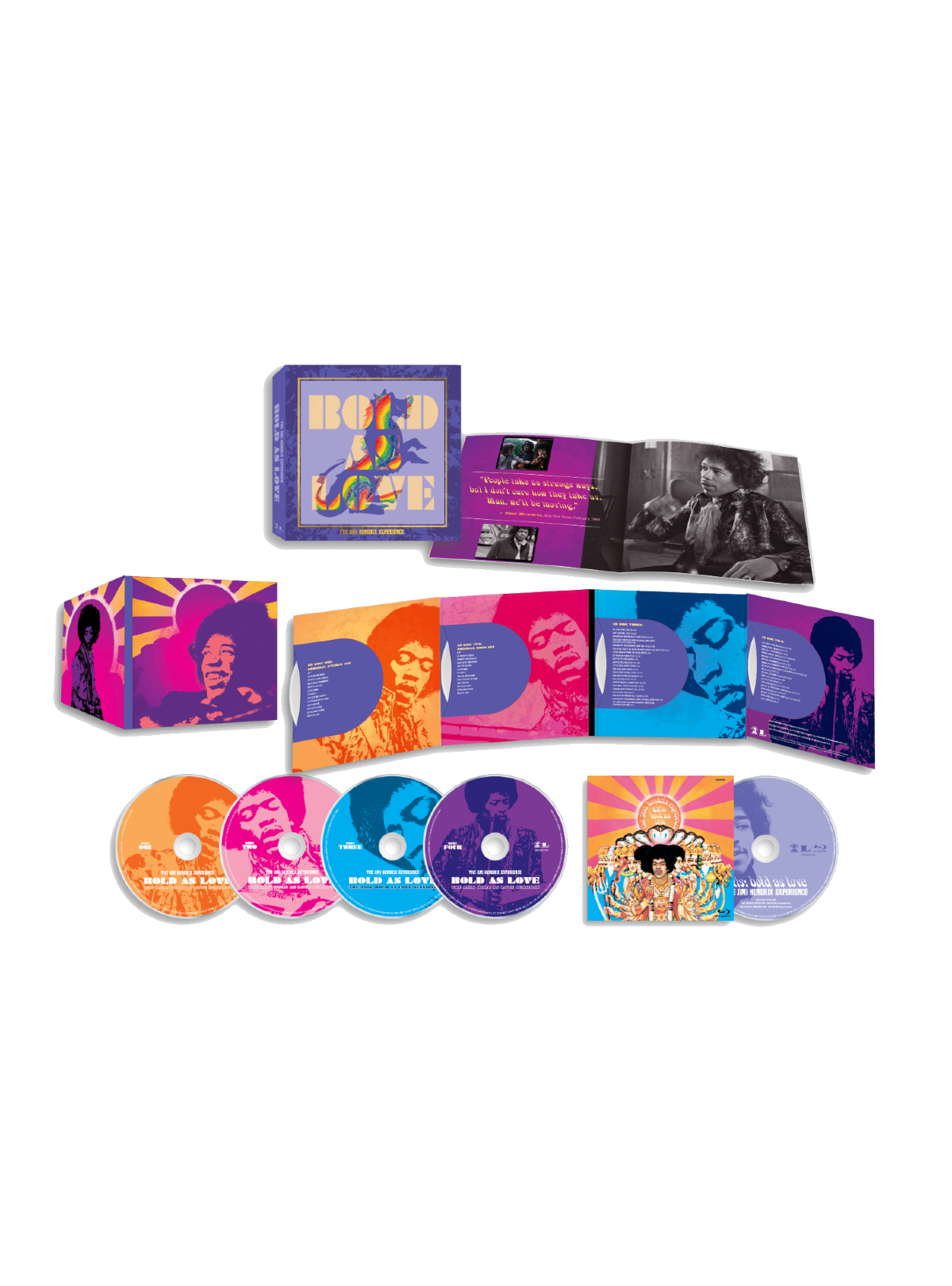 The Jimi Hendrix Experience: Bold As Love - 4CD/1 Blu-ray Box Set
