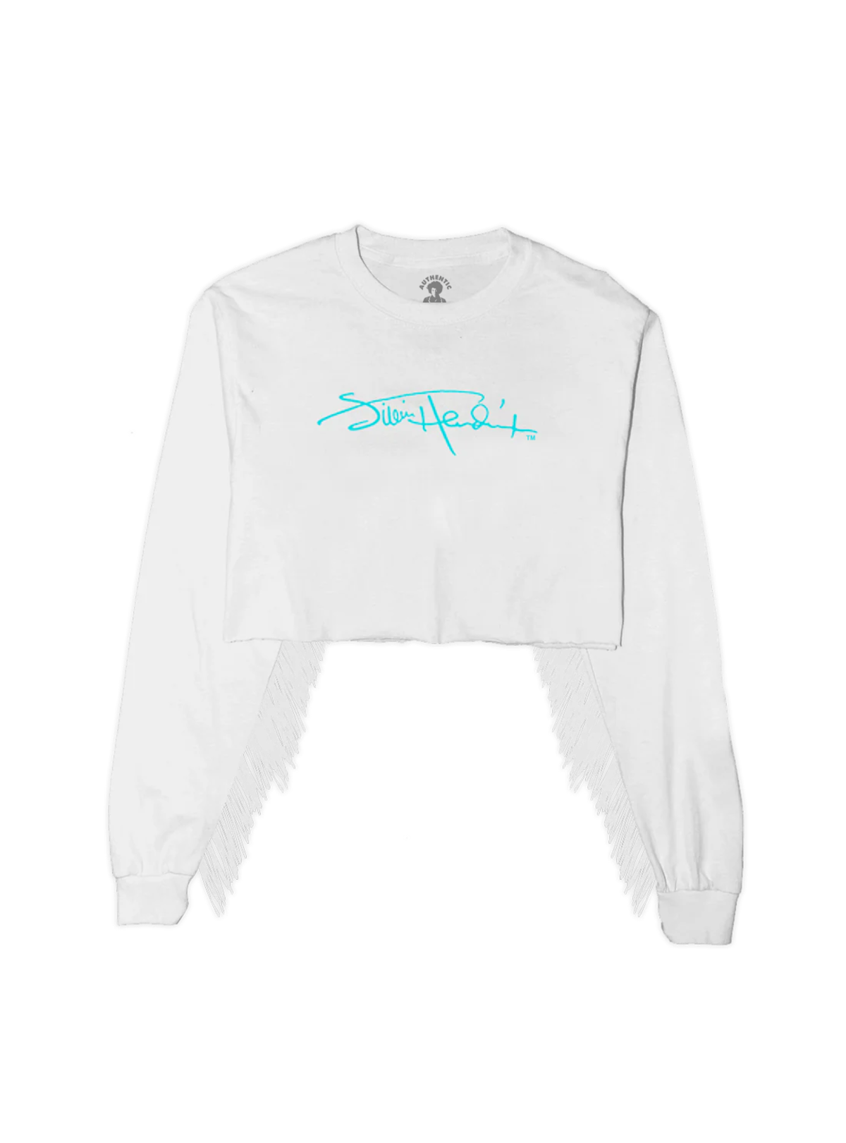 Signature Fringe Cropped Sweatshirt
