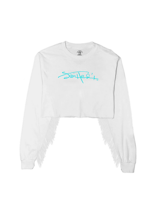 Fringe Cropped Crewneck
