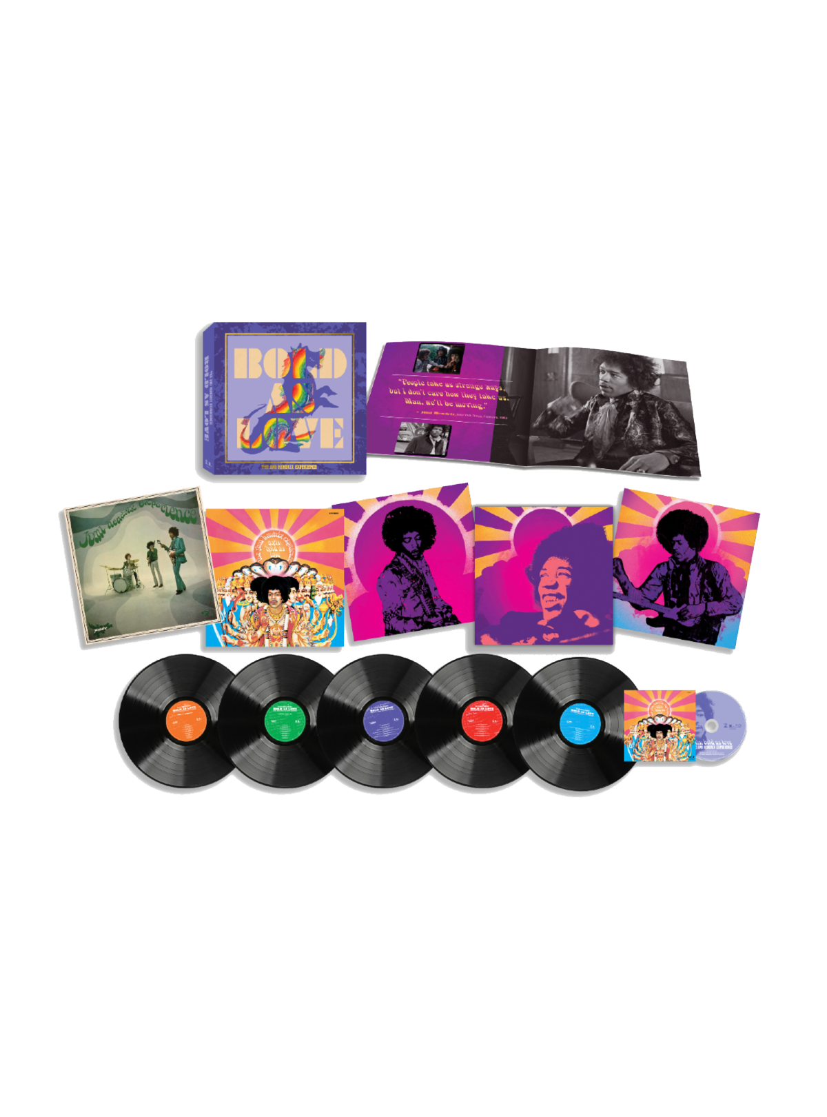The Jimi Hendrix Experience: Bold As Love - 5LP/1 Blu-ray Box Set