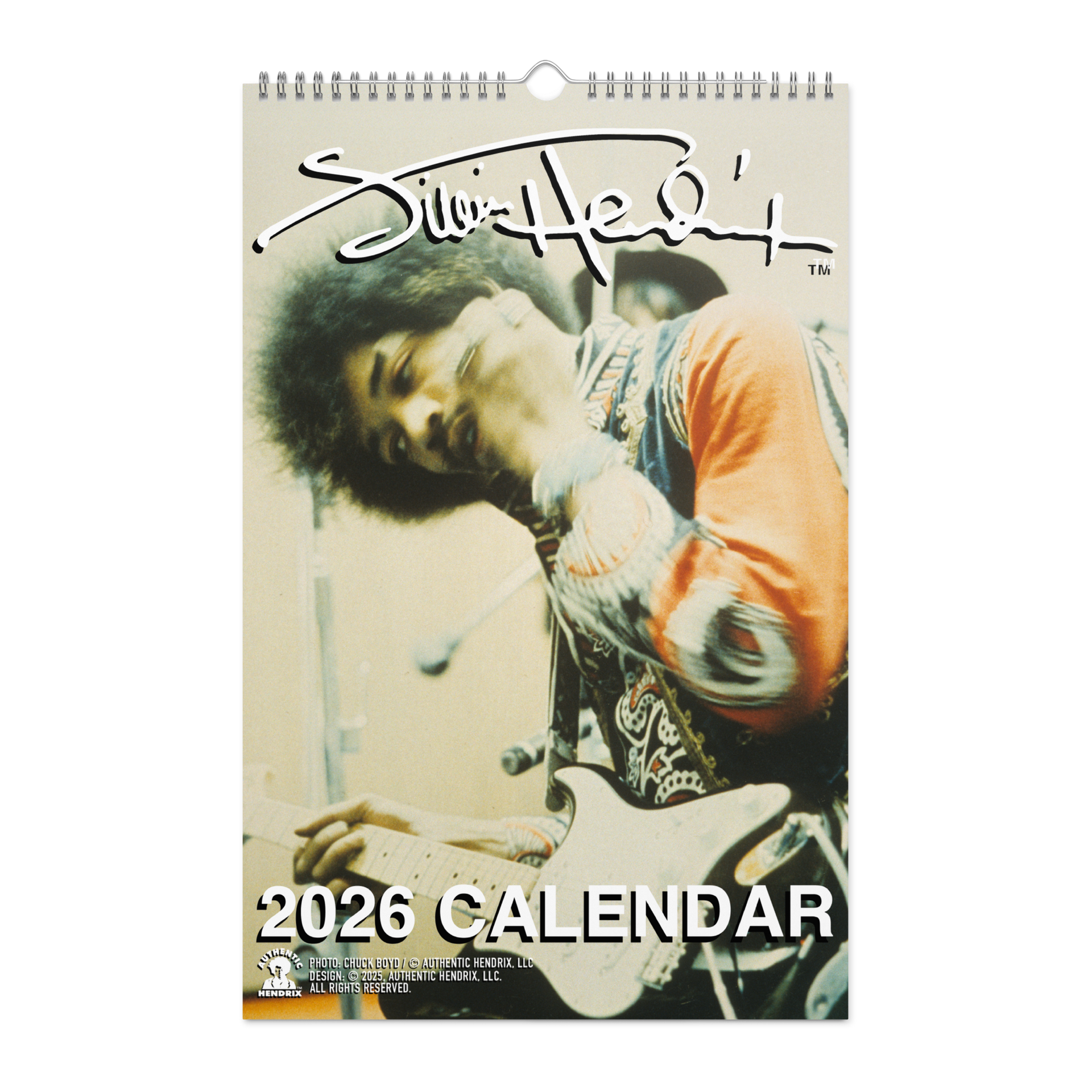 Jimi Hendrix Calendar (2026) – Authentic Hendrix