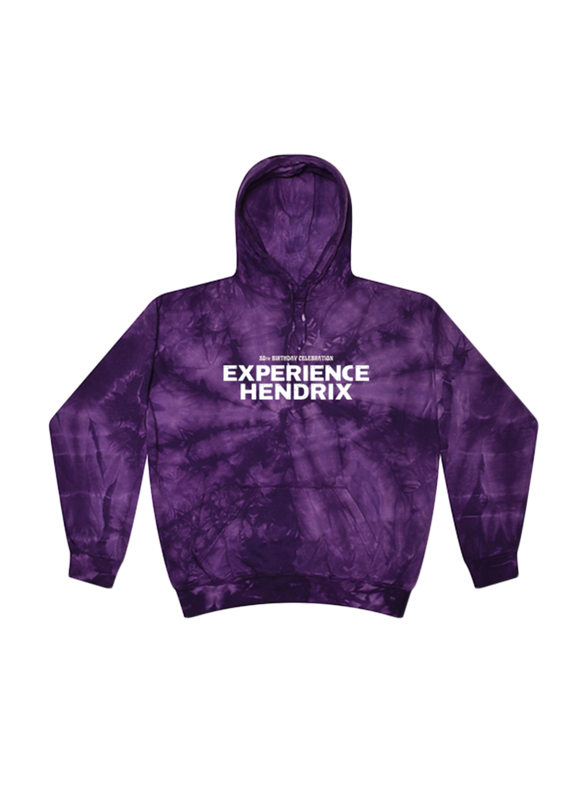 Hendrix Experience Purple Tie Dye Pullover Hoodie