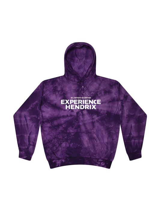 Hendrix Experience Purple Tie Dye Pullover Hoodie