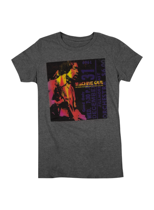 Heather Grey Machine Gun Ladies Tee